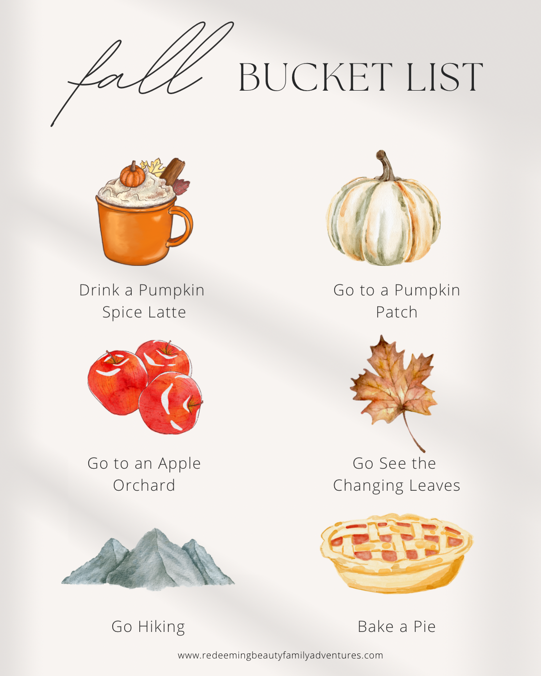 Fall Bucket List 🍁 Fall Bucket List 🍁