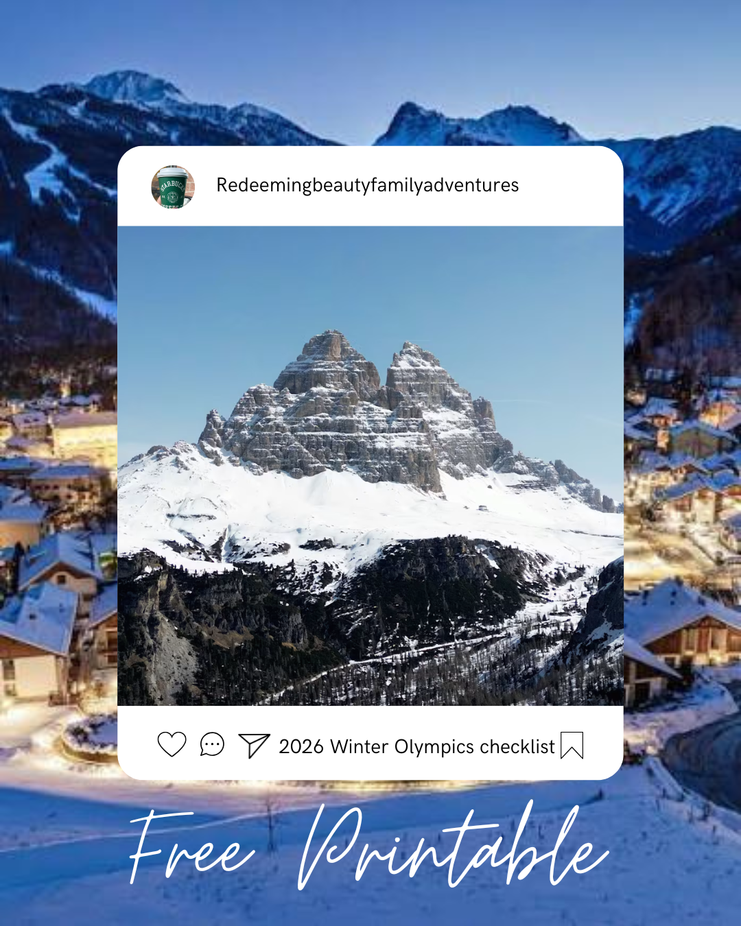 Free 2026 Winter Olympics Checklist&nbsp;(Printable)